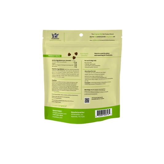 3 mg Treatibles® Soft CBD Chews For Dogs | 60 Ct.